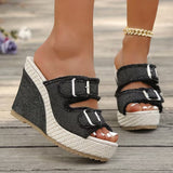 Atelier | Fray Edge Wedge Szandál