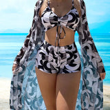 Laluna® | 3 részes nyomott bikini szett