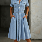Deborah | Rövid Ujjú Farmerruha