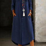 Helen | Casual Elegáns Hosszú Farmering Ruha