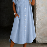 Karen | Könnyű Denim Stílusú Ingruha