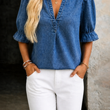 Ashley | Vintage V-nyakú Farmer Alapdarab