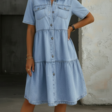 Sophia | Kényelmes Elegáns Farmerruha