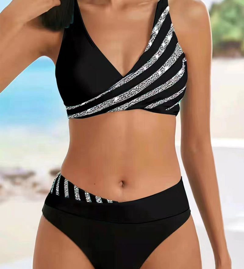 Mona - Nyomtatott Bikini Meleg Színekben