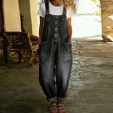 Mae | Vintage Puha Pamut Farmer Hatású Overál Állítható Pántokkal