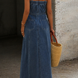 Savannah | Vintage Farmer Denim Maxi Ruha